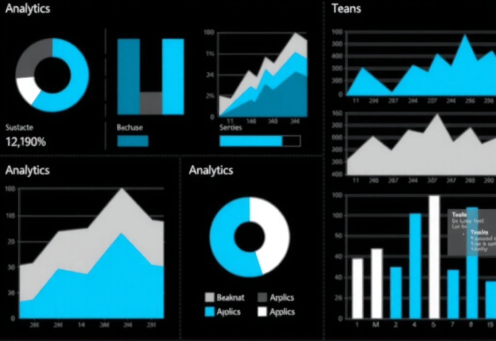 Website analytics and user behavior tracking illustration